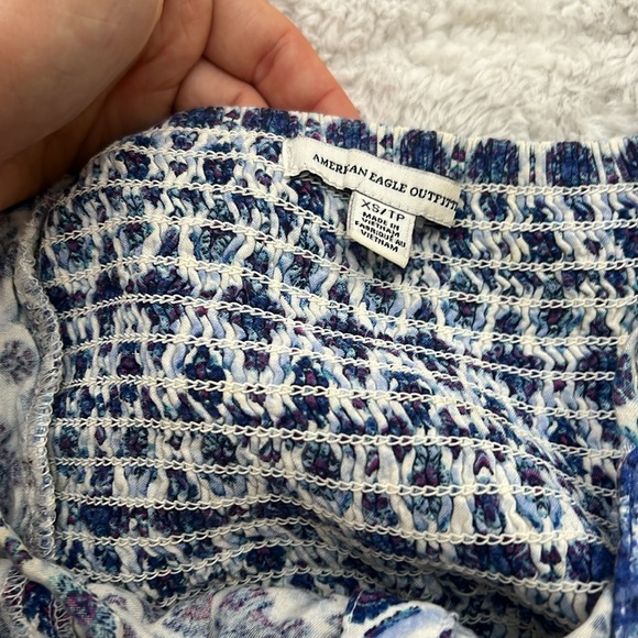 american eagles blue paisley romper - Picture 2 of 3